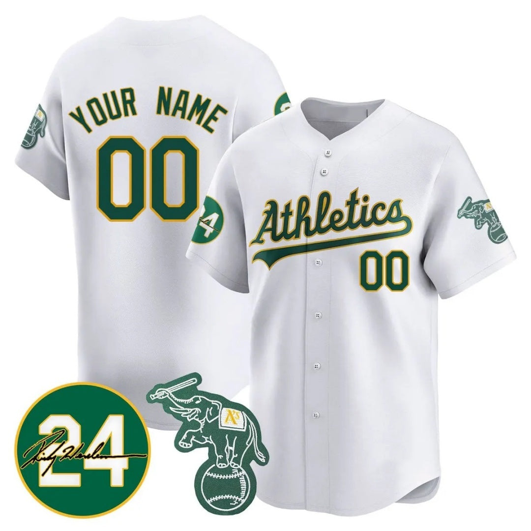 Custom Oakland Athletics White CONTON Jersey - Personalized