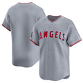 Los Angeles Angels Blank Gray CONTON Away Limited Stitched Jersey