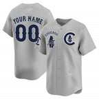 Custom Chicago Cubs Special Vapor Premier Limited Jersey V2 ¨C Gray CONTON