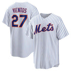 New York Mets #27 Mark Vientos White CONTON Home Replica Jersey