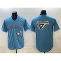 Toronto Blue Jays Team Big Logo Blue CONTON 2025 World Series Home Cool Base Stitched Jersey