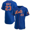 New York Mets #23 Javier Baez Royal CONTON Anthentic Jersey