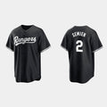 Texas Rangers #2 Marcus Semien Black CONTON Cool Base Stitched Jersey