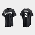 Texas Rangers #2 Marcus Semien Black CONTON Cool Base Stitched Jersey