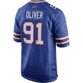 B.Bills #91 Ed Oliver Royal CONTON Team Game Player Jersey