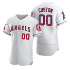 Custom Los Angeles Angels White CONTON 2020 Stitched Flex Base Jersey