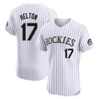 Colorado Rockies #17 Todd Helton Player White CONTON Limited Elite Home Stitched Jerseys