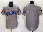 Los Angeles Dodgers Blank Grey CONTON 2025 Tokyo Series Limited Stitched Jersey