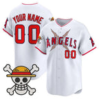 Custom Los Angeles Angels x One Piece White CONTON Vapor Premier Limited Jersey - Stitched
