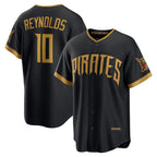 Pittsburgh Pirates #10 Bryan Reynolds Black CONTON 2026 City Connect Stadium Jersey