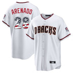 Arizona Diamondbacks #28 Nolan Arenado Player White CONTON USA 250 Fourth of July Home Game Stitched Jerseys