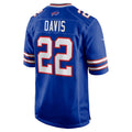 B.Bills #22 Ray Davis Royal CONTON Game Jersey