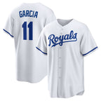 Kansas City Royals #11 Maikel Garcia White CONTON Home Replica Jersey