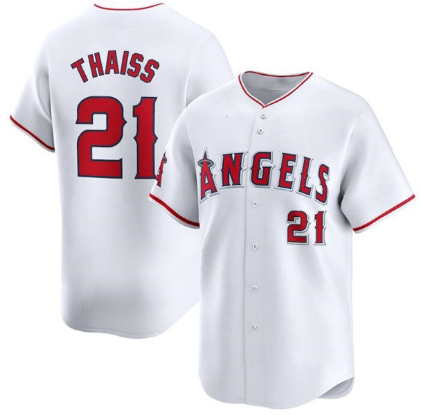 Los Angeles Angels #21 Matt Thaisse White CONTON Home Limited Stitched Jersey