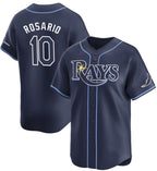 Tampa Bay Rays #10 Amed Rosario Navy CONTON Away Limited Stitched Jersey