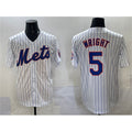 New York Mets #5 David Wright White CONTON Stitched Jersey