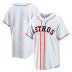 Houston Astros White CONTON Home Replica Jersey