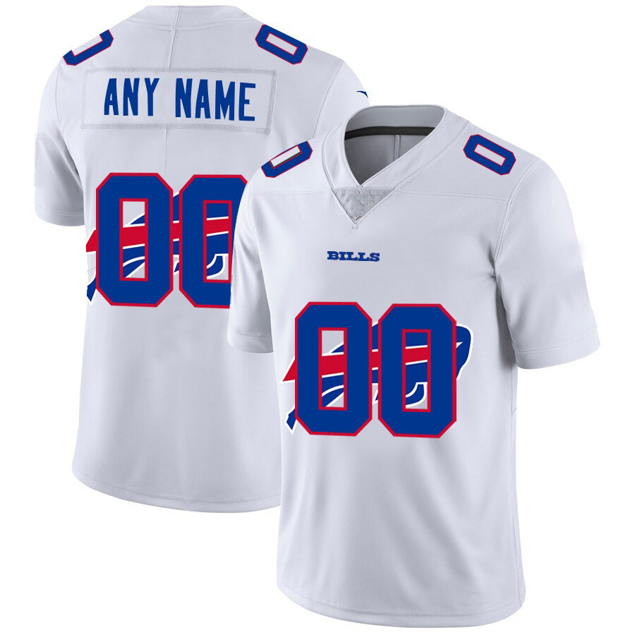 Custom B.Bills White CONTON Team Big Logo Vapor Untouchable Limited Jersey