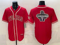 Texas Rangers Team Big Logo Red CONTON 2026 City Connect Stadium Stitched Jerseys