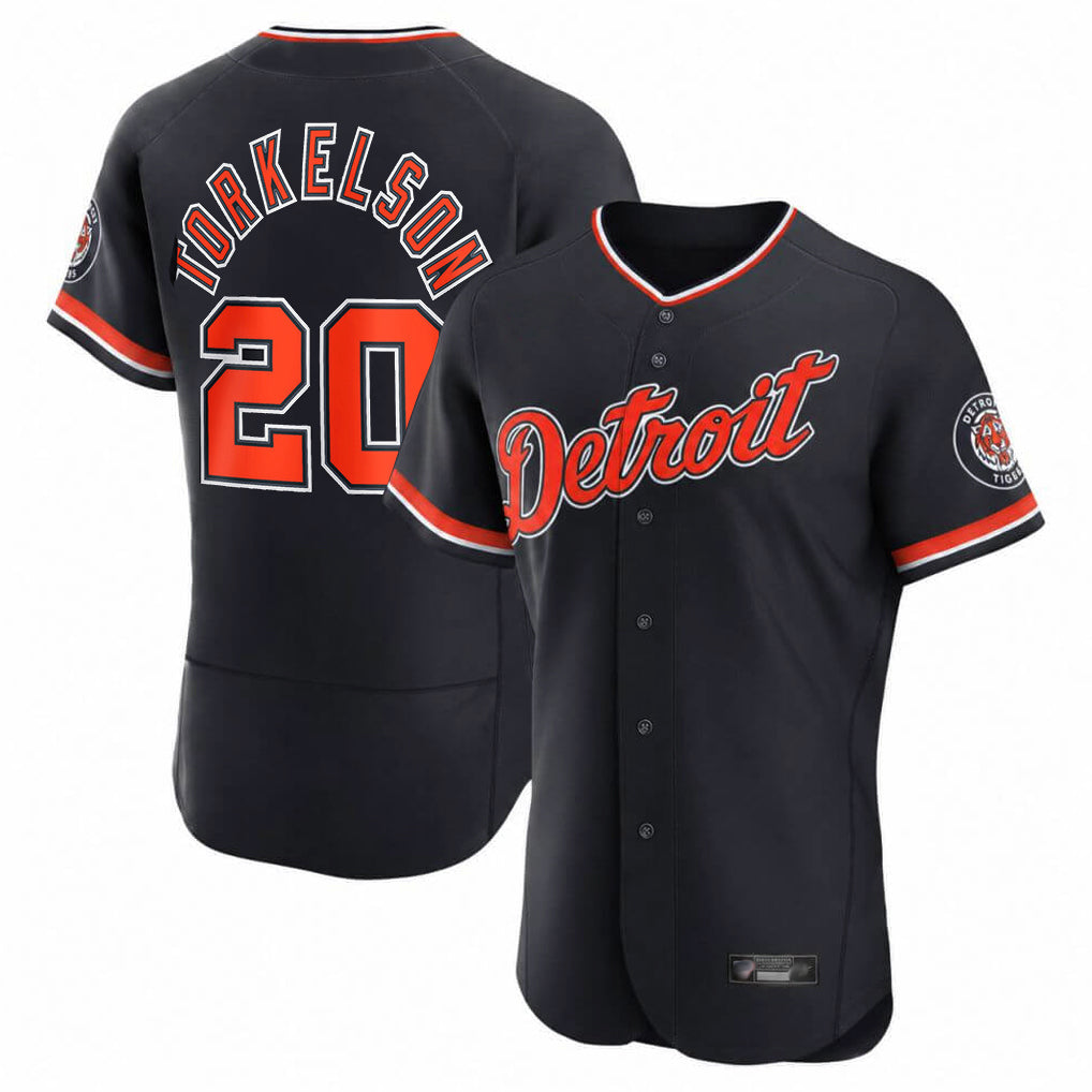 Detroit Tigers #20 Spencer Torkelson Player Navy CONTON Limited Elite Home Game Stitched Jerseys