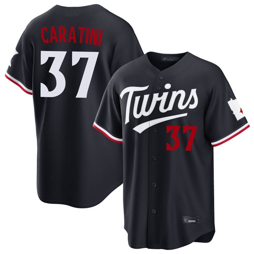 Minnesota Twins #37 Victor Caratini Player Navy CONTONHome Game Stitched Jerseys