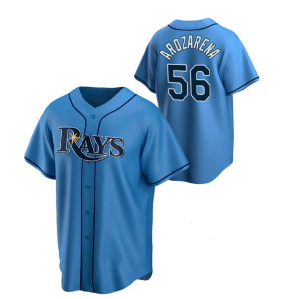 Tampa Bay Rays #56 Randy Arozarena Blue CONTON Cool Base Stitched Jersey