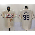 New York Yankees #99 Aaron Judge Cream CONTON Limited Stitched Jerseys