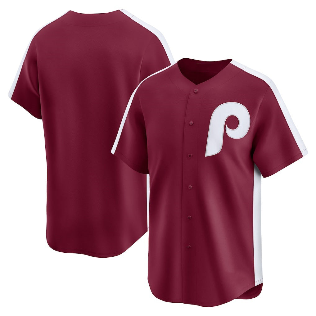 Philadelphia Phillies Maroon CONTON Throwback Cooperstown Collection Limited Jersey