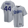 Los Angeles Dodgers #44 Andy Pages Player Gray CONTON Game Stitched Jerseys
