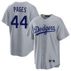Los Angeles Dodgers #44 Andy Pages Player Gray CONTON Game Stitched Jerseys