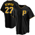 Pittsburgh Pirates #27 Kevin Newman Black CONTON Cool Base Stitched Jersey