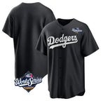 Los Angeles Dodgers Blank Player Black CONTON Pitch Fashion World Series T-shirt Stitched Jerseys