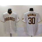 San Diego Padres #30 Eric Hosmer White CONTON Stitched Cool Base Jersey 2
