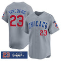 Chicago Cubs #23 Ryne Sandberg Gray CONTON 'Ryne Sandberg Tribute' Vapor Limited V3 Stitched Jersey