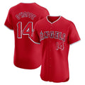 Los Angeles Angels #14 Logan O'Hoppe Player Red CONTON Home Limited Elite Stitched Jerseys