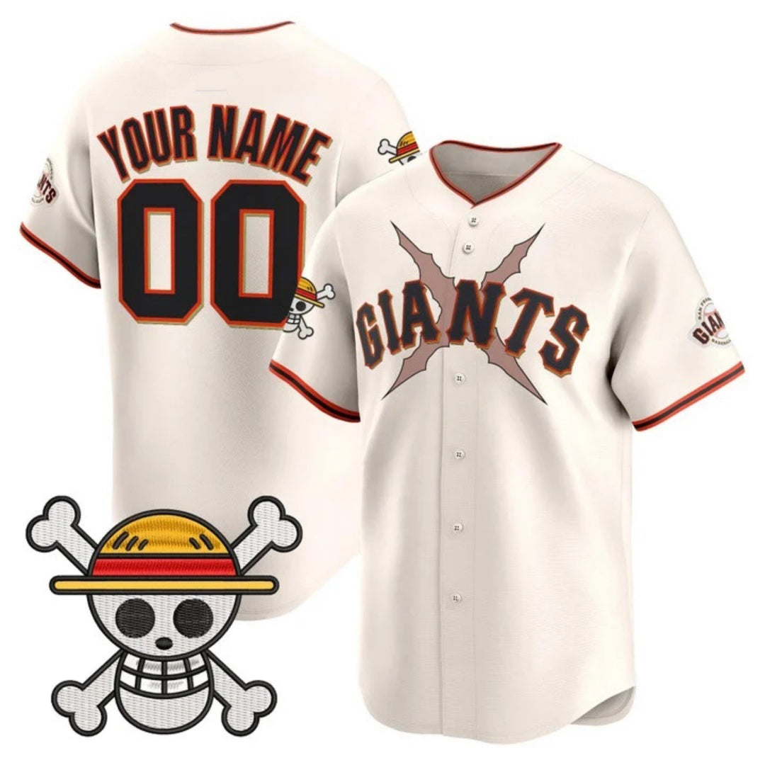Custom San Francisco Giants x One Piece Cream CONTON Vapor Premier Limited Jersey - Stitched