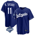 Los Angeles Dodgers #11 Roki Sasaki Player Royal CONTON World Series Meet Game Stitched Jerseys