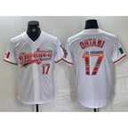 Los Angeles Dodgers #17 Shohei Ohtani White CONTON Mexico Cool Base Stitched Jersey