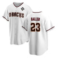 Arizona Diamondbacks #23 Zac Gallen White CONTON 2023 World Series Cool Base Stitched Jersey