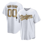Custom Los Angeles Dodgers Active Player White CONTON 2022 All-Star Cool Base Stitched Jersey