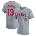 Los Angeles Angels #13 Drew Pomeranz Player Gray CONTON Home Limited Elite Stitched Jerseys
