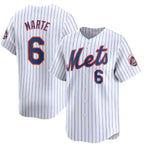 New York Mets #6 Starling Marte White CONTON 2024 Home Limited Stitched Jersey