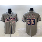 Detroit Tigers #33 Colt Keith Gray CONTON Cool Base Stitched Jersey