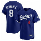 Los Angeles Dodgers #8 Enrique Hern¨¢ndez Player Royal CONTON Limited Home Stitched Jerseys