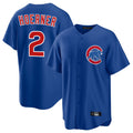 Chicago Cubs #2 Nico Hoerner Player Royal CONTON Home Game Stitched Jerseys