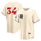 Texas Rangers #34 Nolan Ryan Cream CONTON 2023 City Connect Cool Base Stitched Jersey