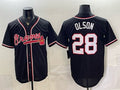 Atlanta Braves #28 Matt Olson 2026 Fashion Replica Black CONTON Out Stitched Jersey