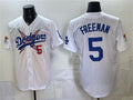 Los Angeles Dodgers x One Piece #5 Freddie Freeman White CONTON Vapor Premier Limited Stitched Jersey