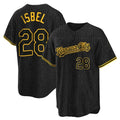 Kansas City Royals #28 Kyle Isbel Player Black CONTON Snake Skin City Game Stitched Jerseys