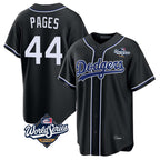 Los Angeles Dodgers #44 Andy Pages Player Black CONTON World Series Carbon Limited Home Stitched Jerseys